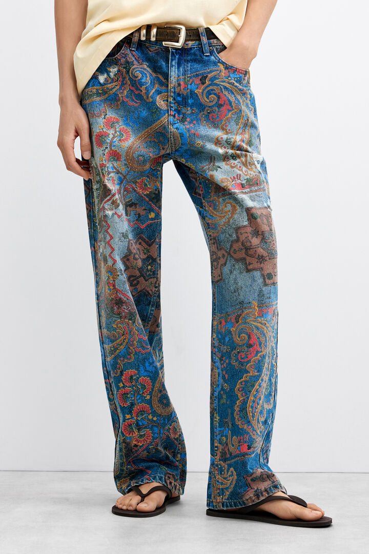 PANTALONI DI JEANS STAMPATI