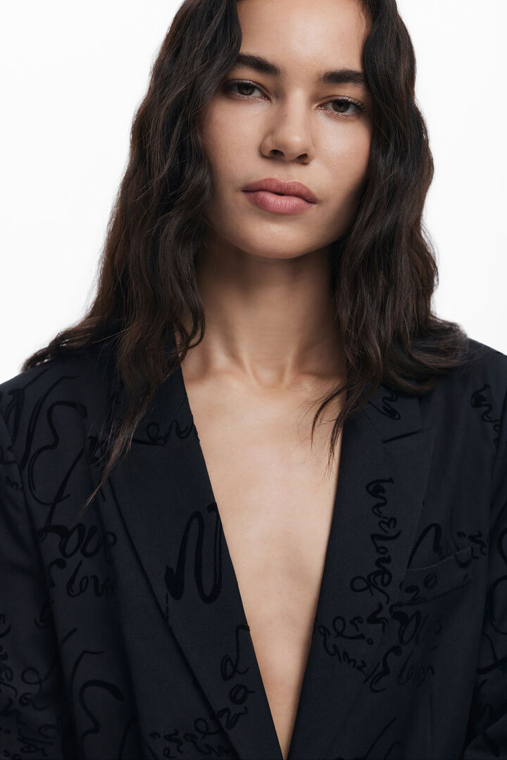 Lettering blazer | Desigual