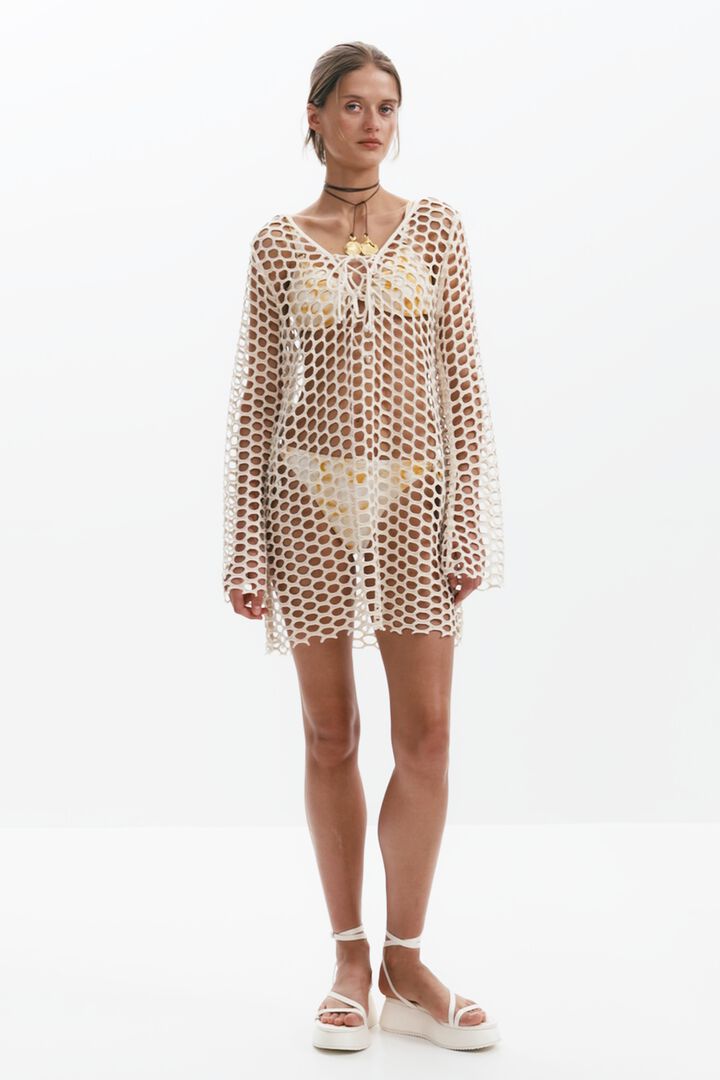 Crochet beach dress | Desigual