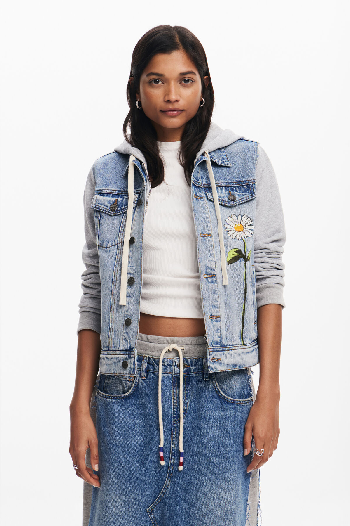 Trucker denim jacket women