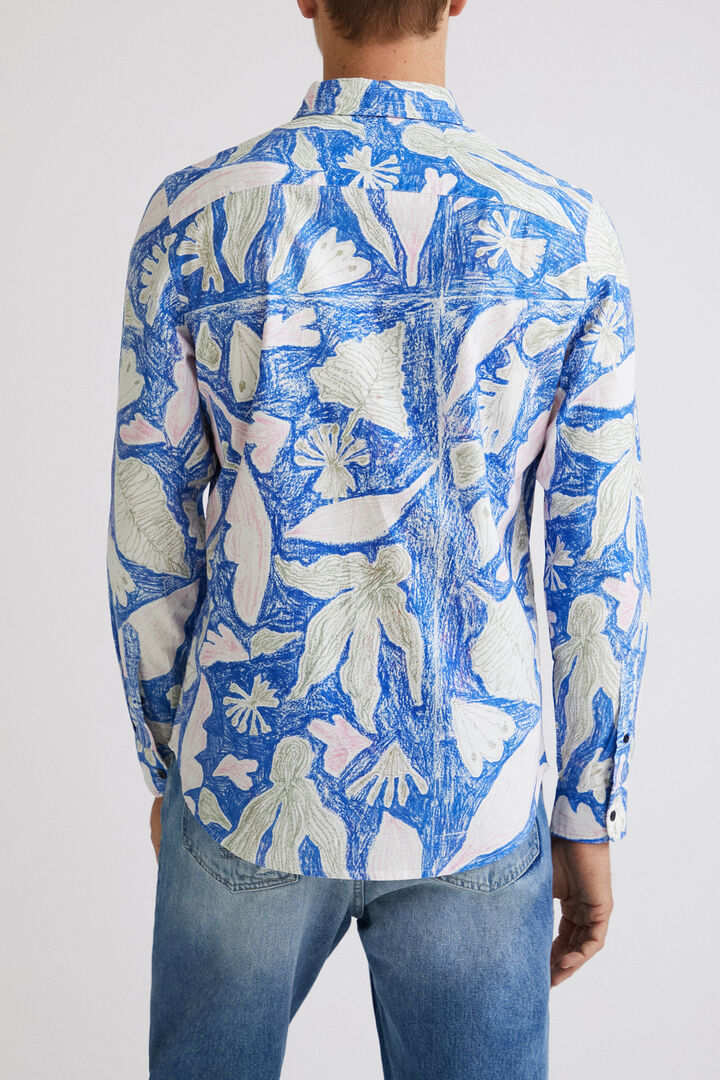 Long-sleeve tropical shirt | Desigual