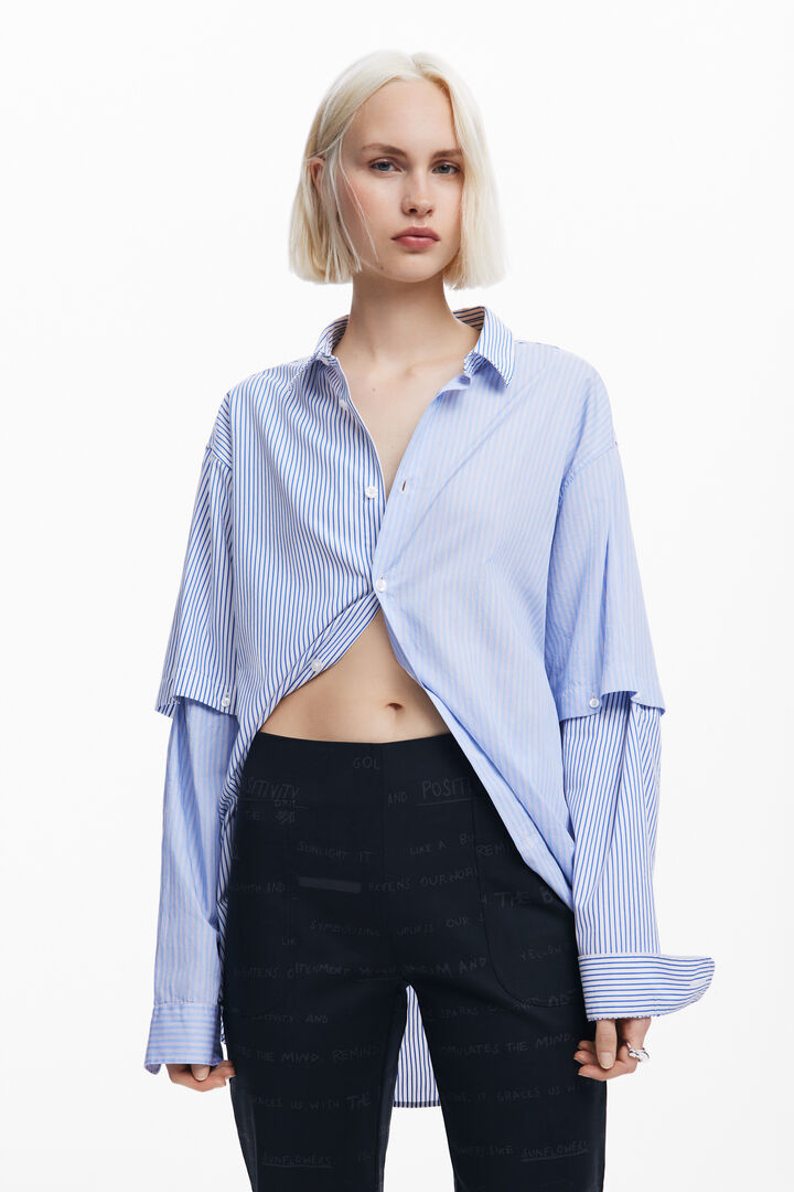 Long pants with phrases | Desigual