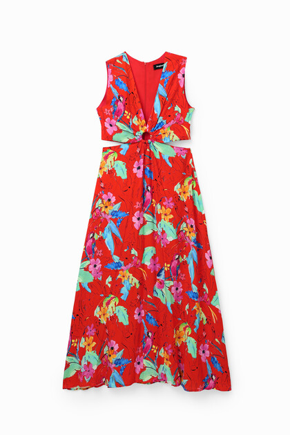 Abito lungo cut-out
