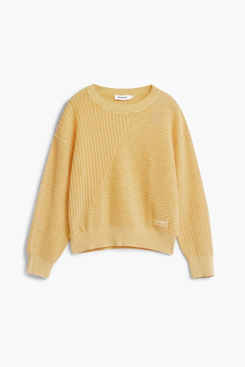MAGLIONE IN MAGLIA RICAMATA