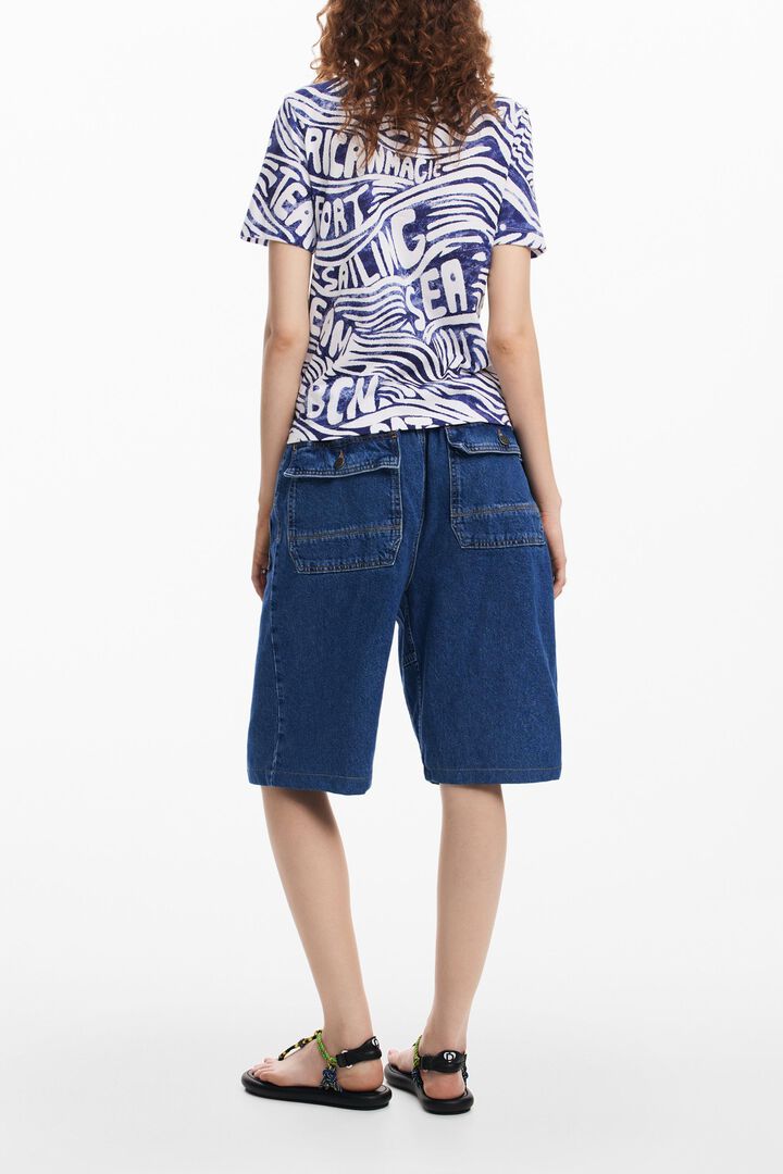 Camiseta azul American Magic | Desigual
