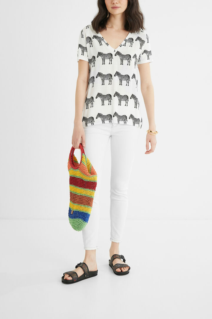 Kurzärmliges T-Shirt Zebras | Desigual
