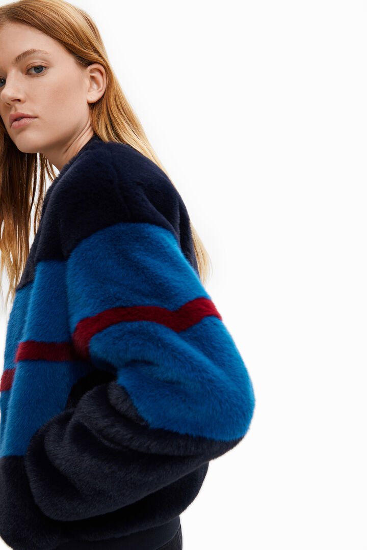 Chaqueta bomber efecto pelo | Desigual