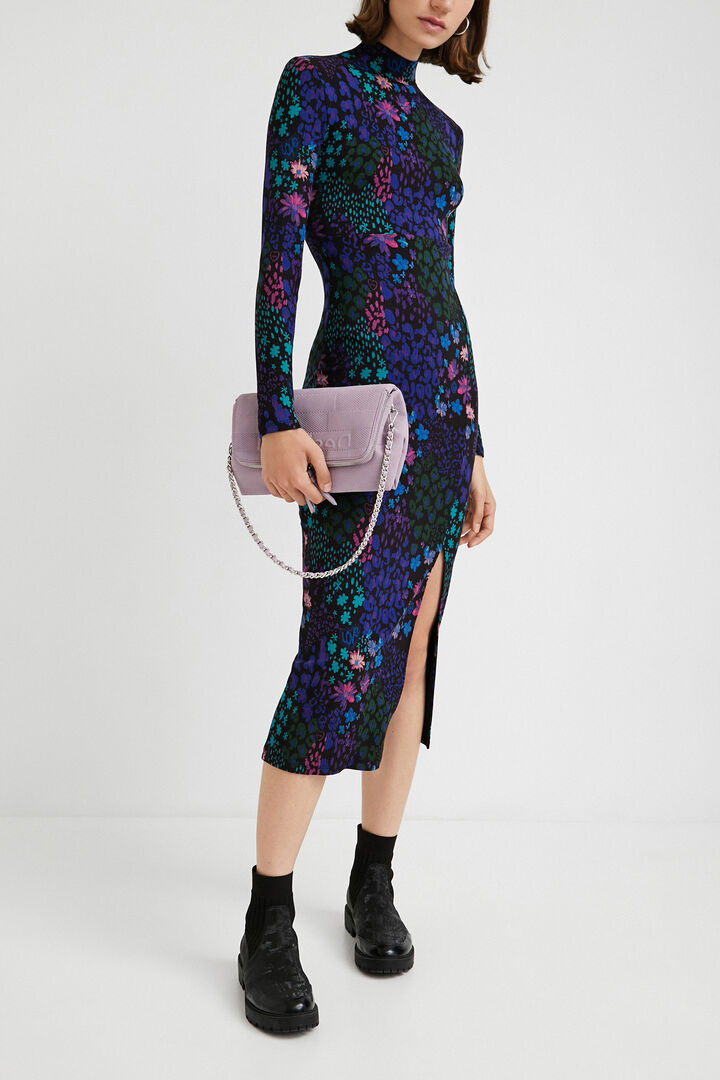Midikleid im Slim Fit mit Blumen | Desigual