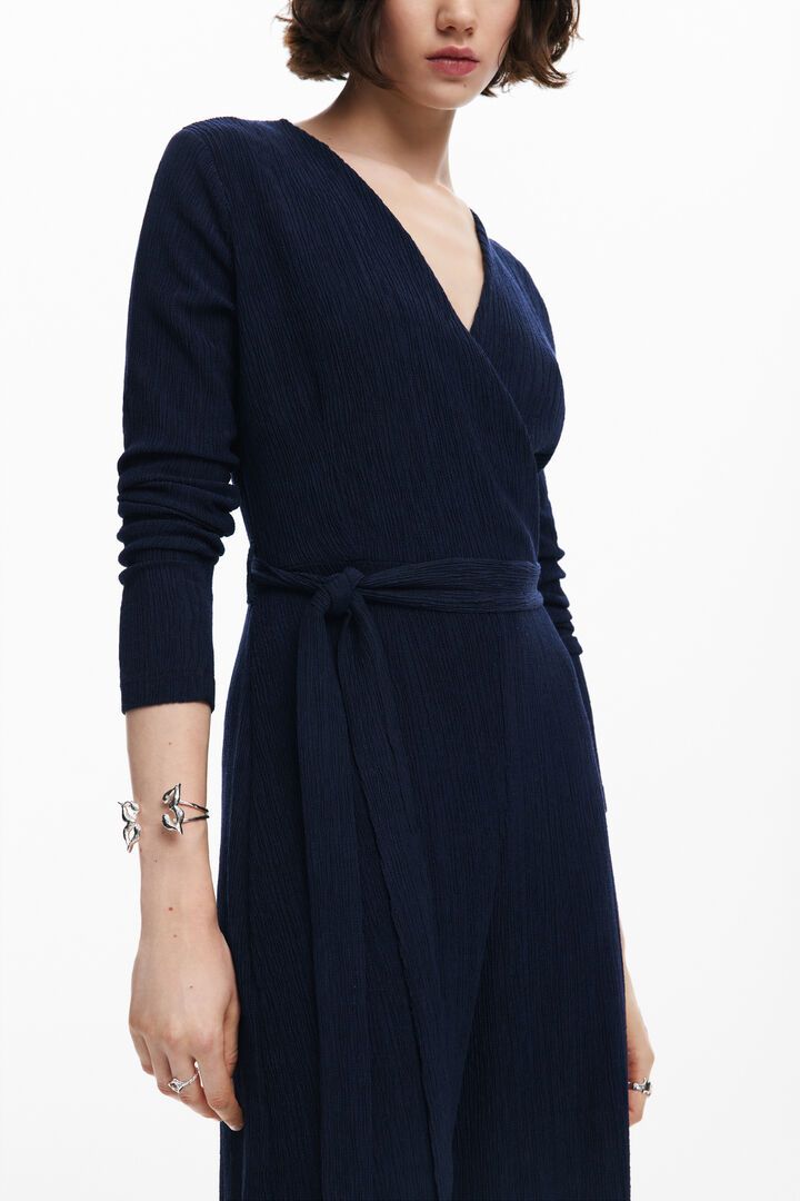 Fluid jumpsuit with belt | Desigual