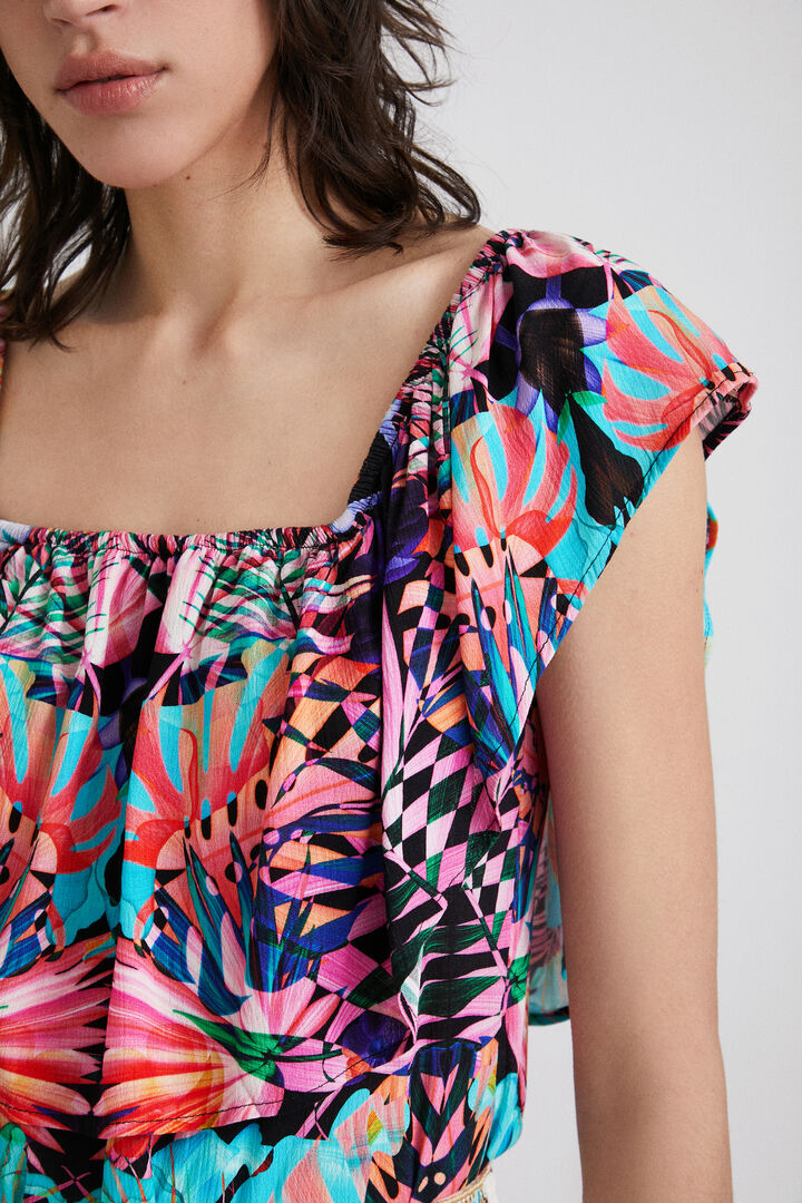 Body géométrique à col bateau | Desigual