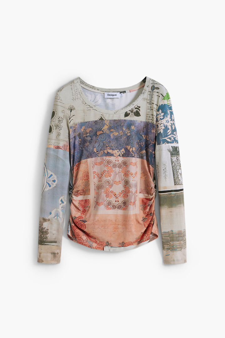 Collage ruched T-shirt | Desigual