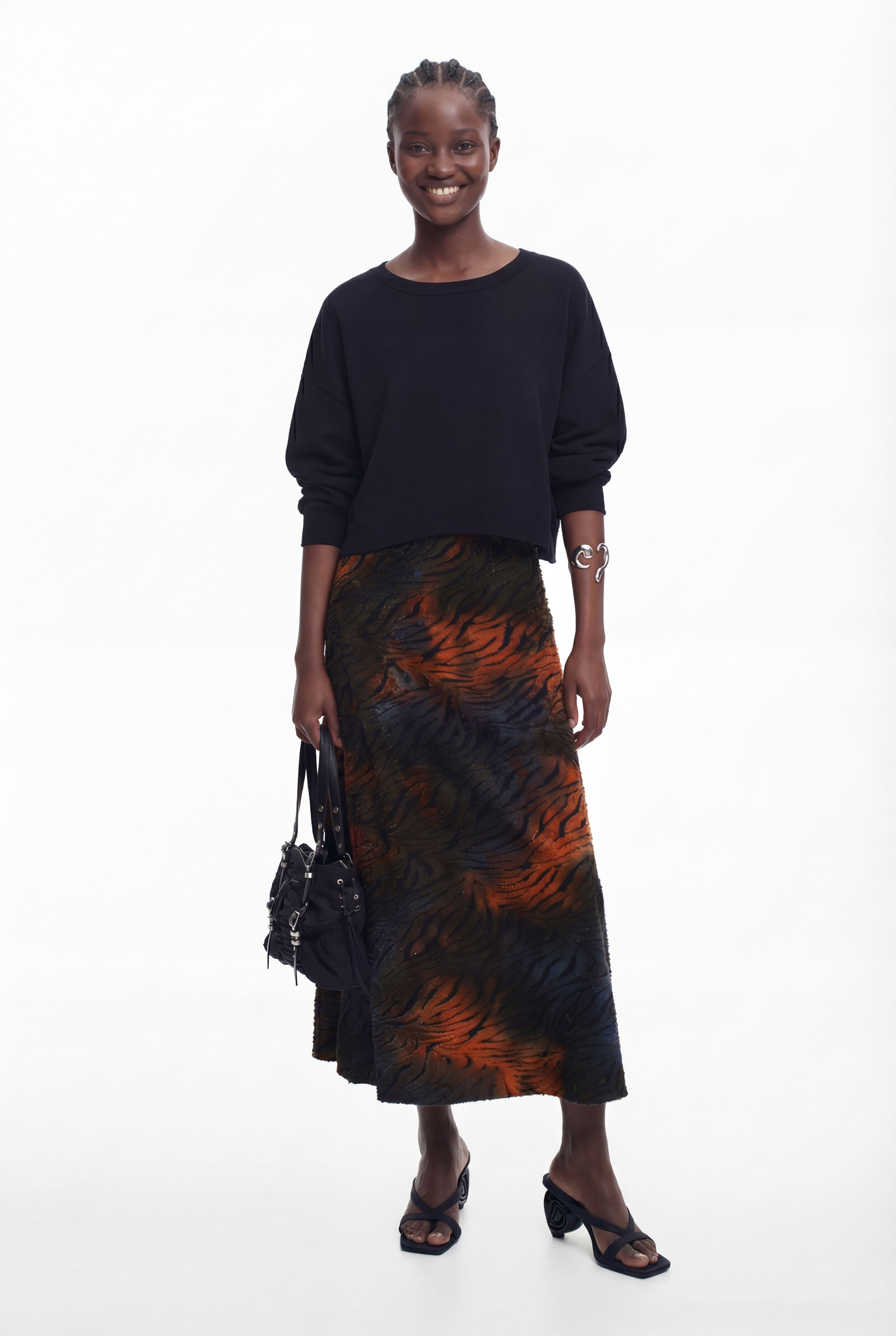 Desigual, 2-in-1-Kleid mit Animal-Print, Damen, GrüN, L