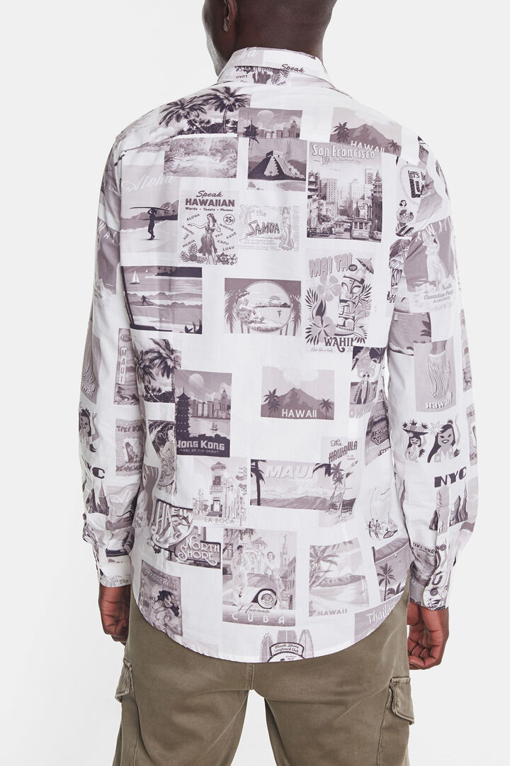 Camisa orgànica amb postals | Desigual