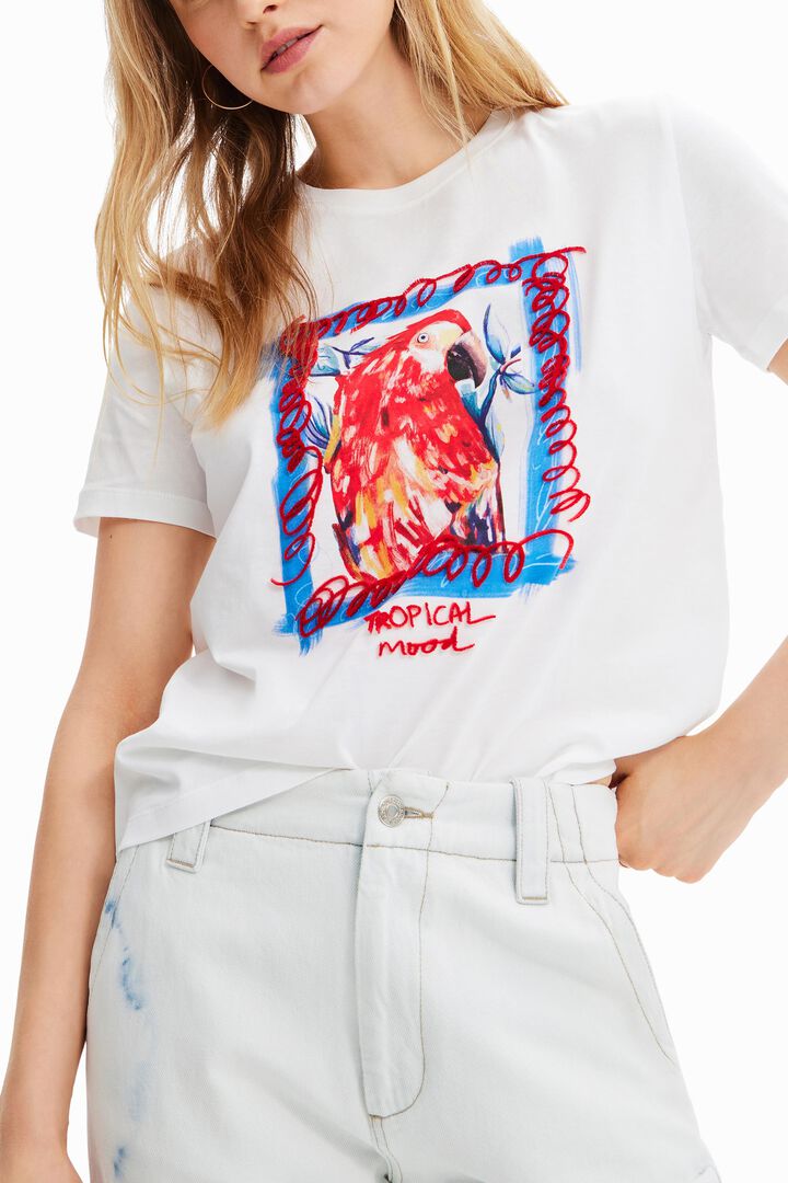 Tropical parrot T-shirt | Desigual