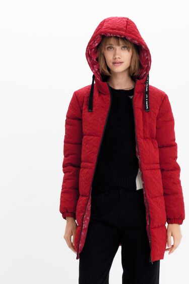 Izar Esmerado también Abrigo padded animal print | Desigual.com