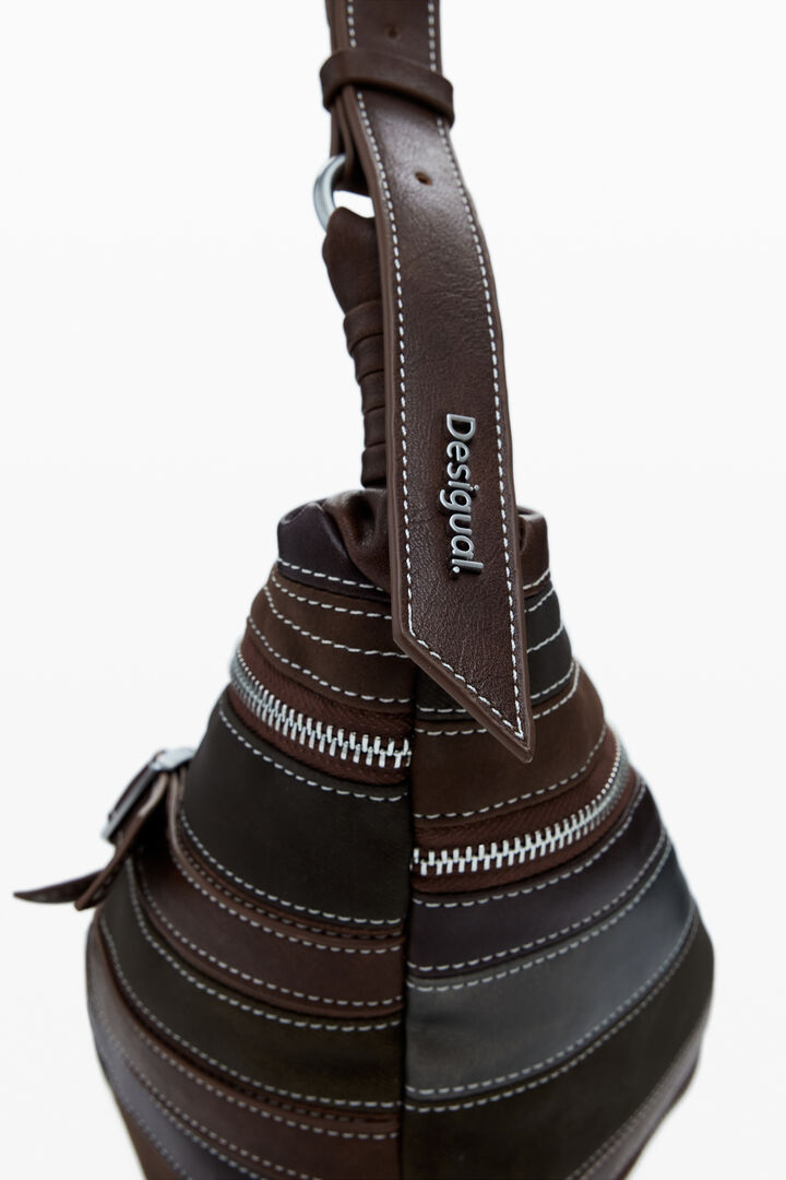 Bolso bandolera patchwork mediano | Desigual