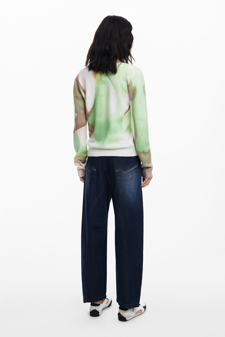 Weicher V-Ausschnitt Pullover | Desigual
