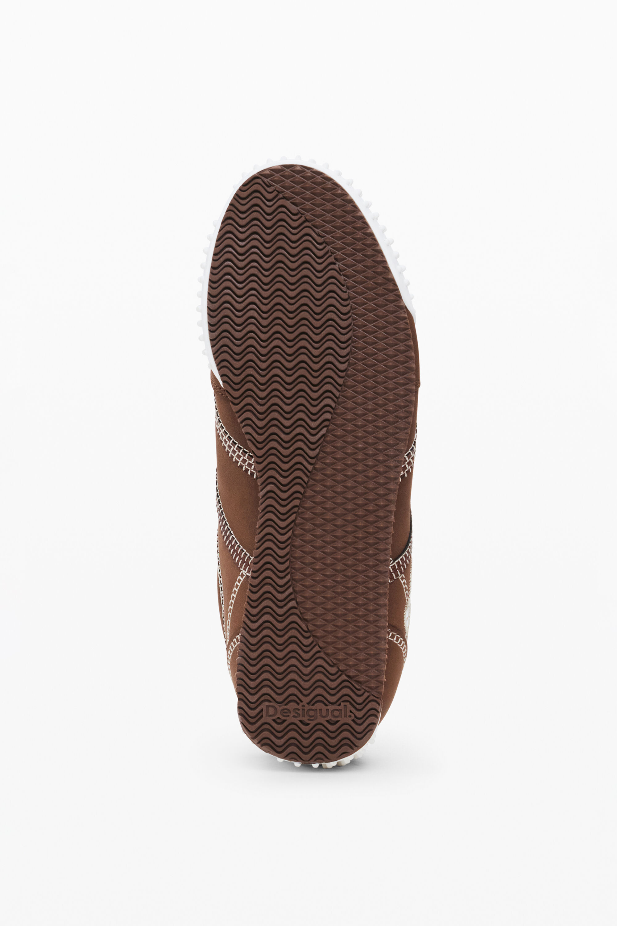 Shop Desigual Mirror Sneakers In Brown