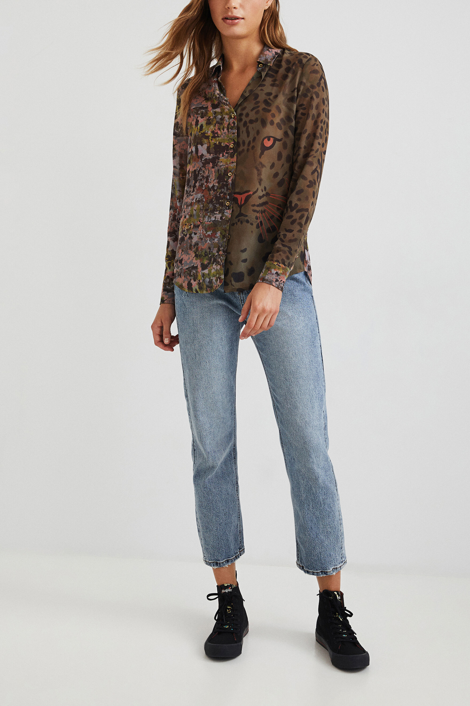 Double shirt wild print | Desigual.com