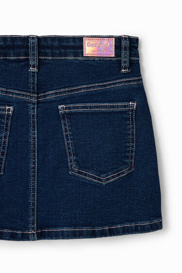 Mini-jupe jean strass | Desigual