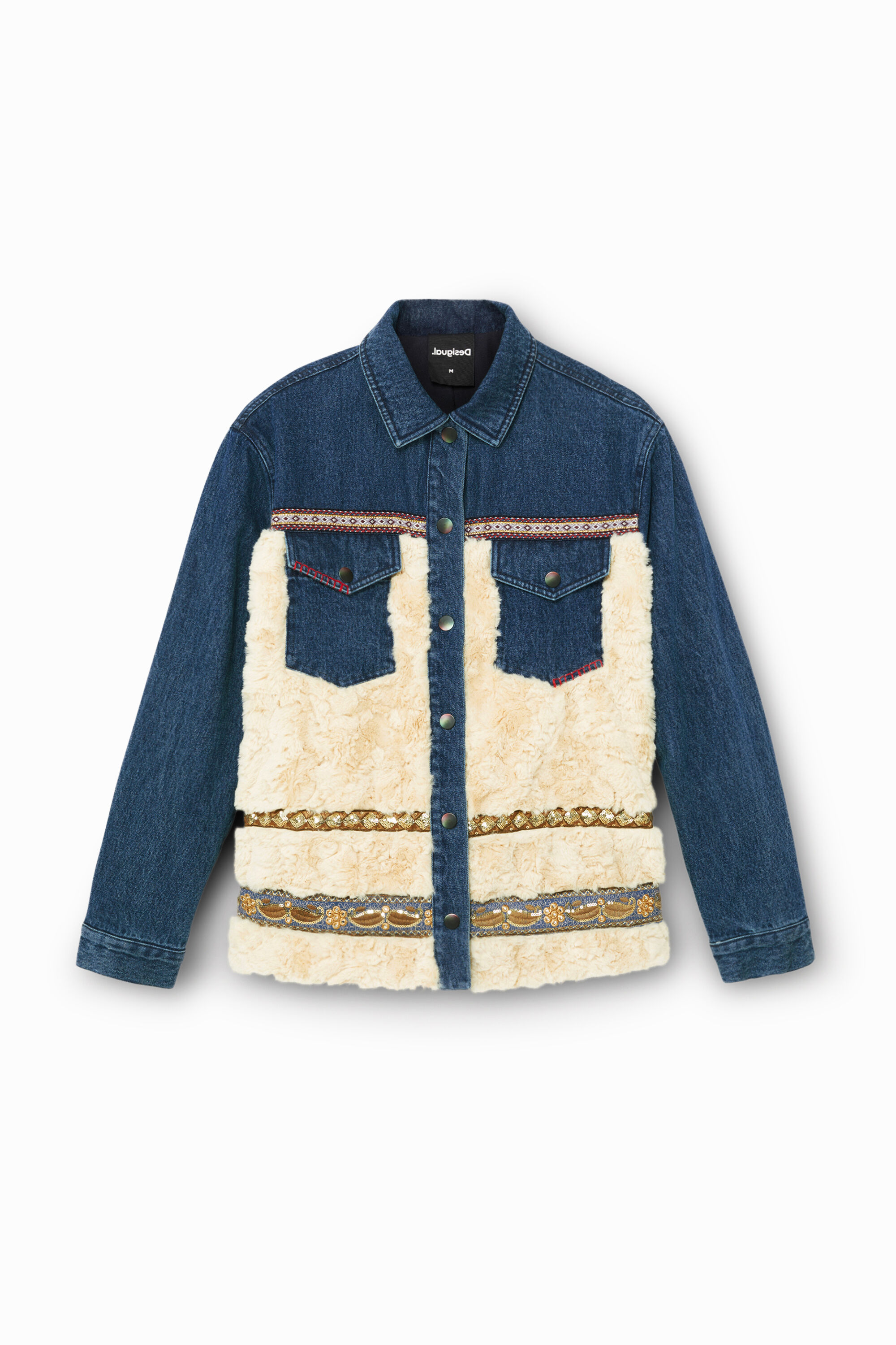 jean jacket with fleece