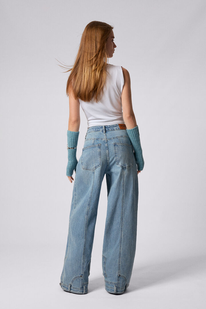 Straight jeans with inverted effect | Desigual