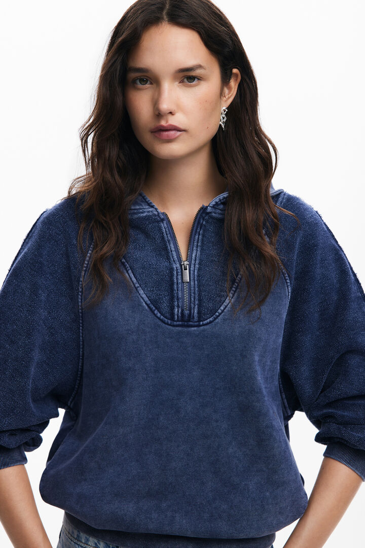 Washed effect hoodie | Desigual