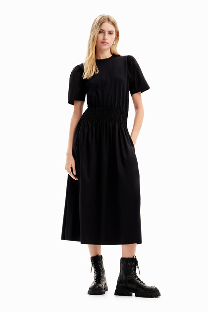 Combination midi dress