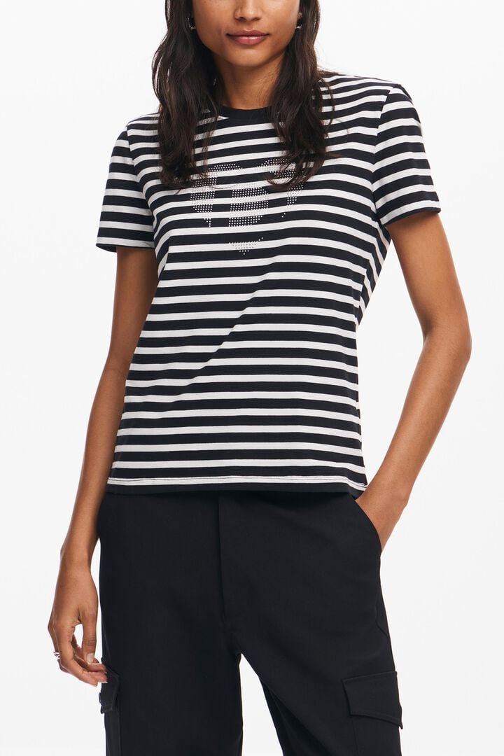 Striped heart T-shirt | Desigual