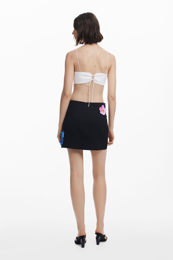 Tyler McGillivary floral mini skirt | Desigual