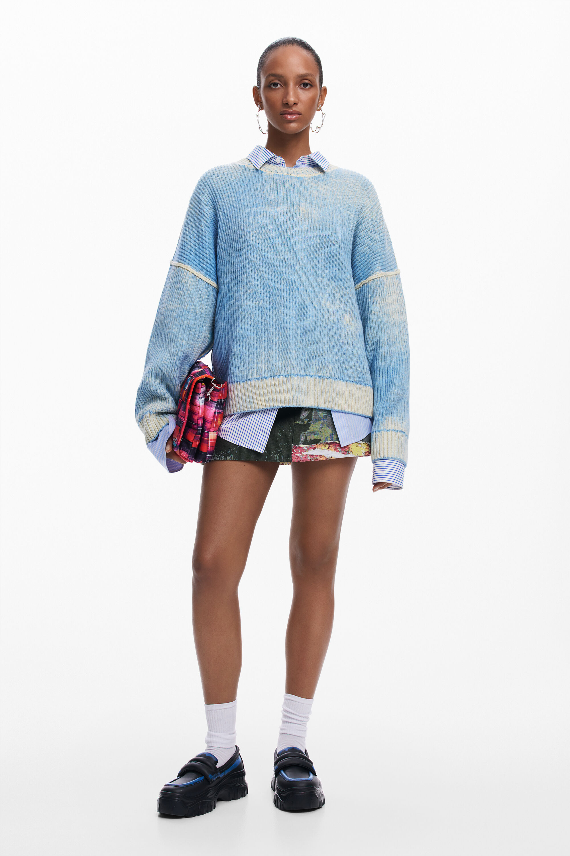 Oversized tie dye trui dames I Desigual