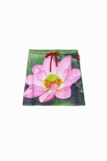 Spódnica mini z kwiatem lotosu Tyler McGillivary | Desigual