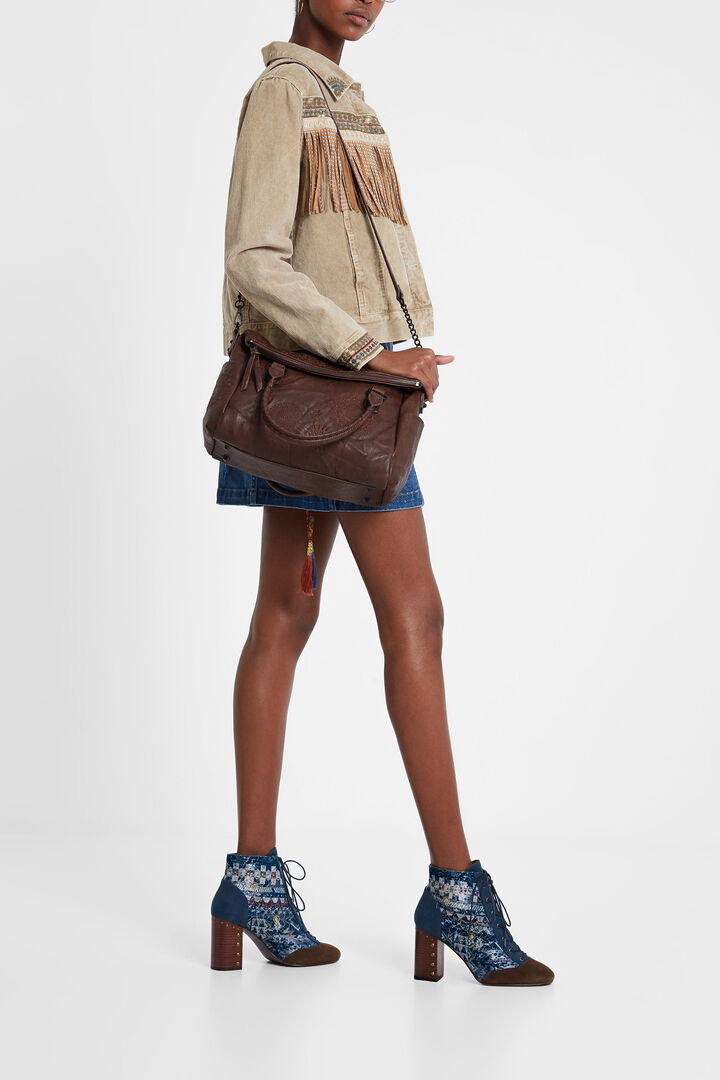 Foldable leather-effect bag | Desigual
