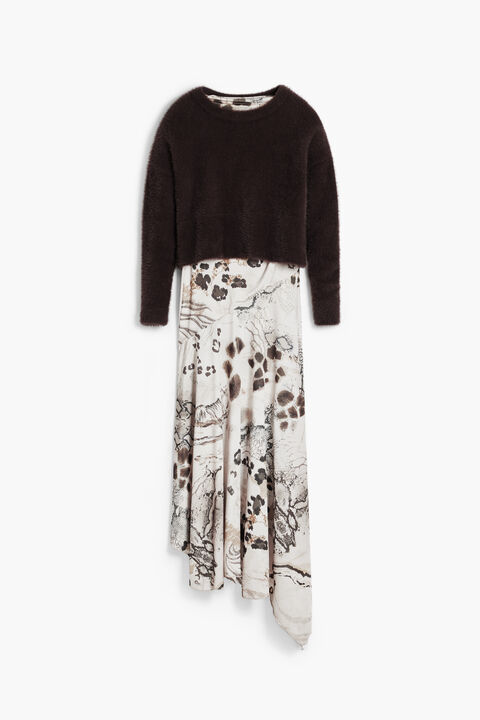 2-IN-1 SLIP DRESS ANIMAL PRINT