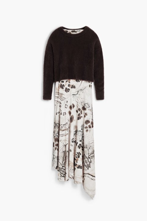 2-IN-1 SLIP DRESS ANIMAL PRINT
