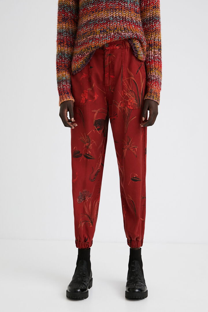Print Tencel joggers | Desigual