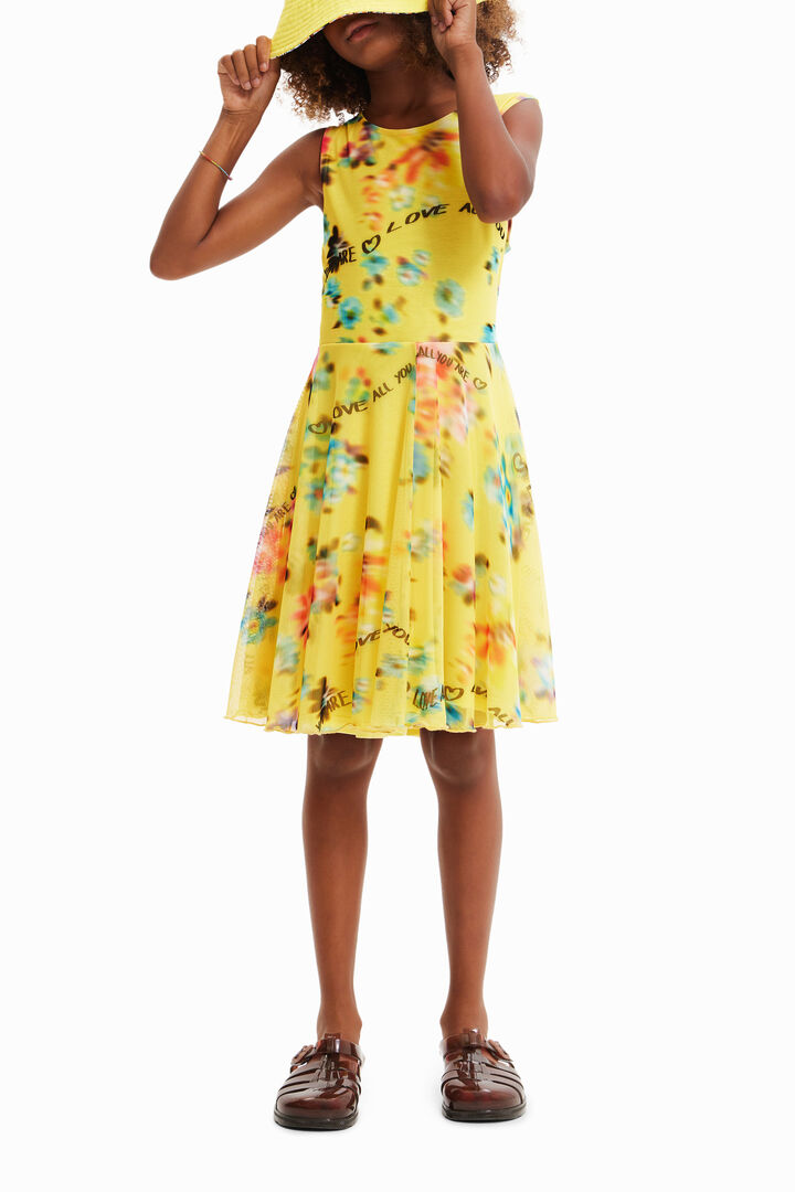 Sleeveless out-of-focus dress | Desigual