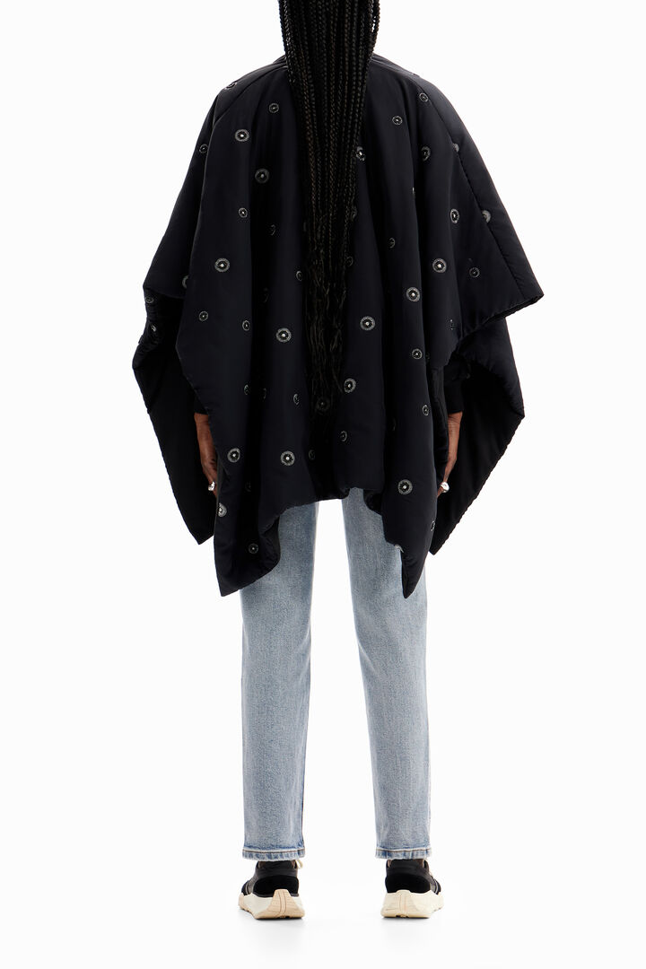 Belted padded poncho | Desigual