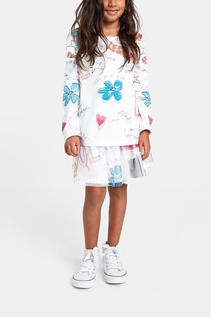 T-shirt algodão efeito 3D | Desigual