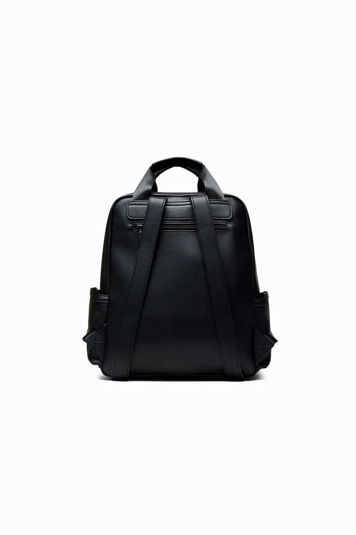 Synthetic leather and fleece backpack | Desigual