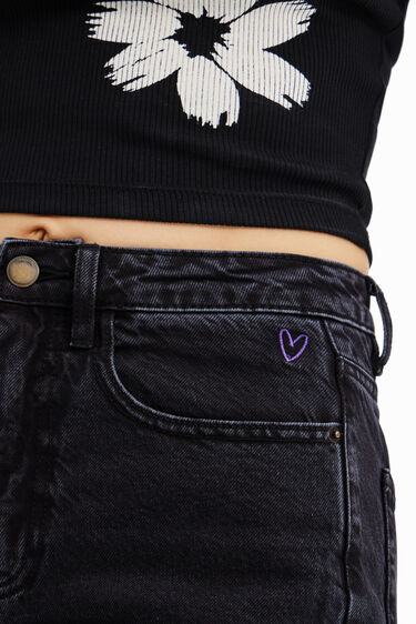 Straight cropped jeans | Desigual