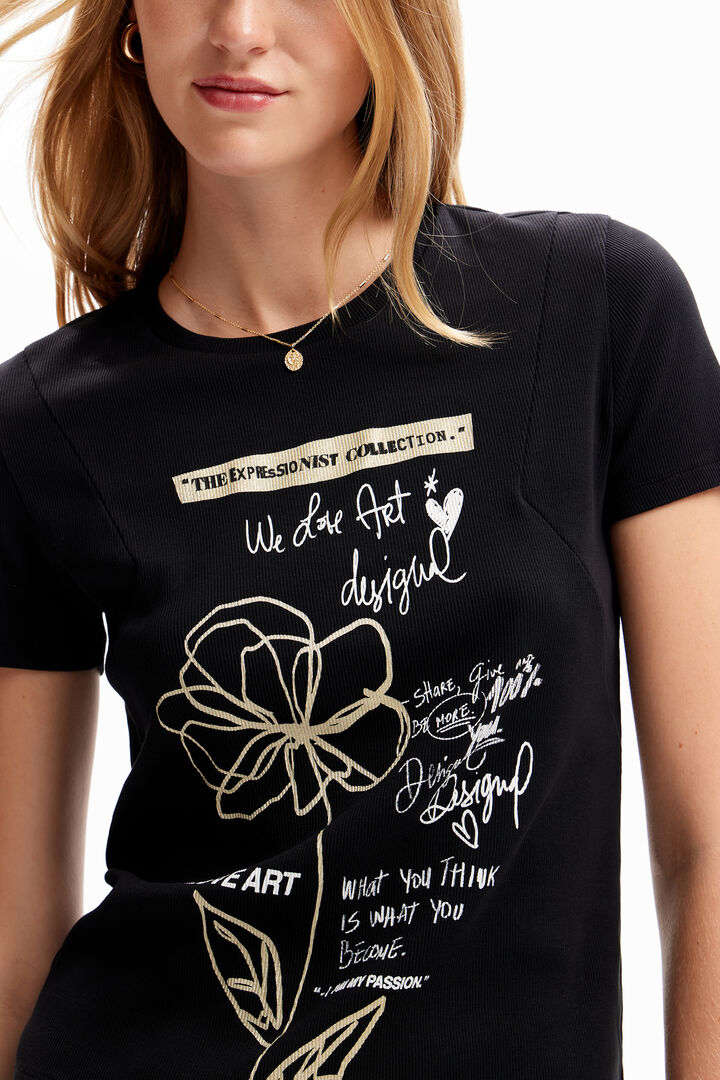 Flower message T-shirt | Desigual