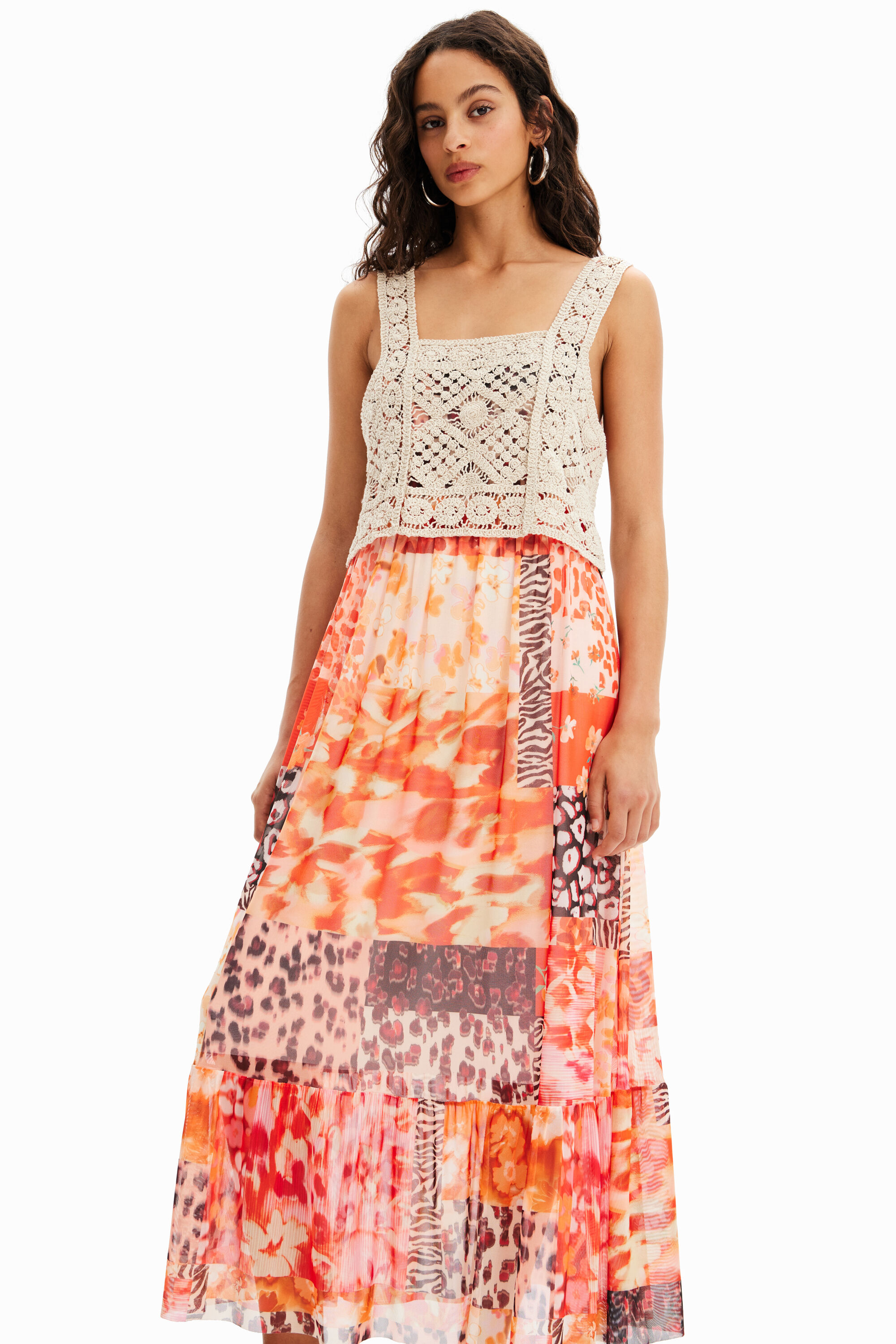 Desigual patchwork dress sale