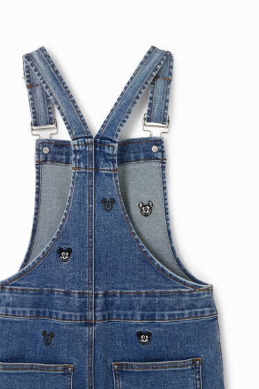 Korte denim tuinbroek van Mickey Mouse | Desigual
