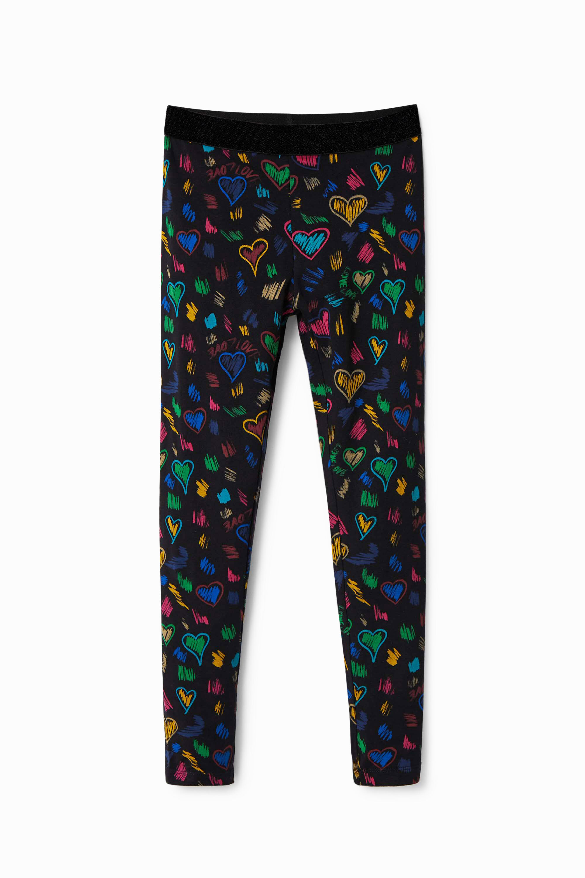 Slim heart leggings