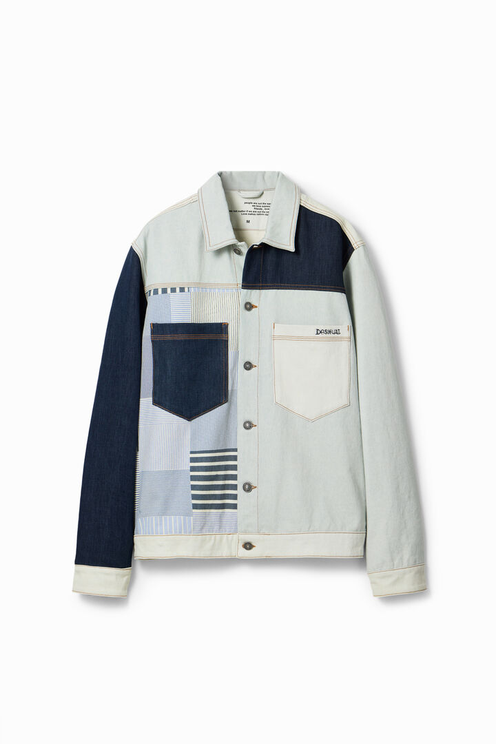 Sovracamicia denim patch