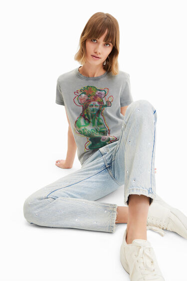 Raven jeans z  okrasnimi kamenčki | Desigual