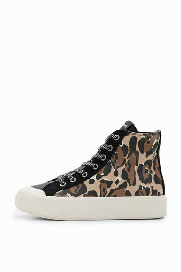 Sneakers canya alta animal print | Desigual