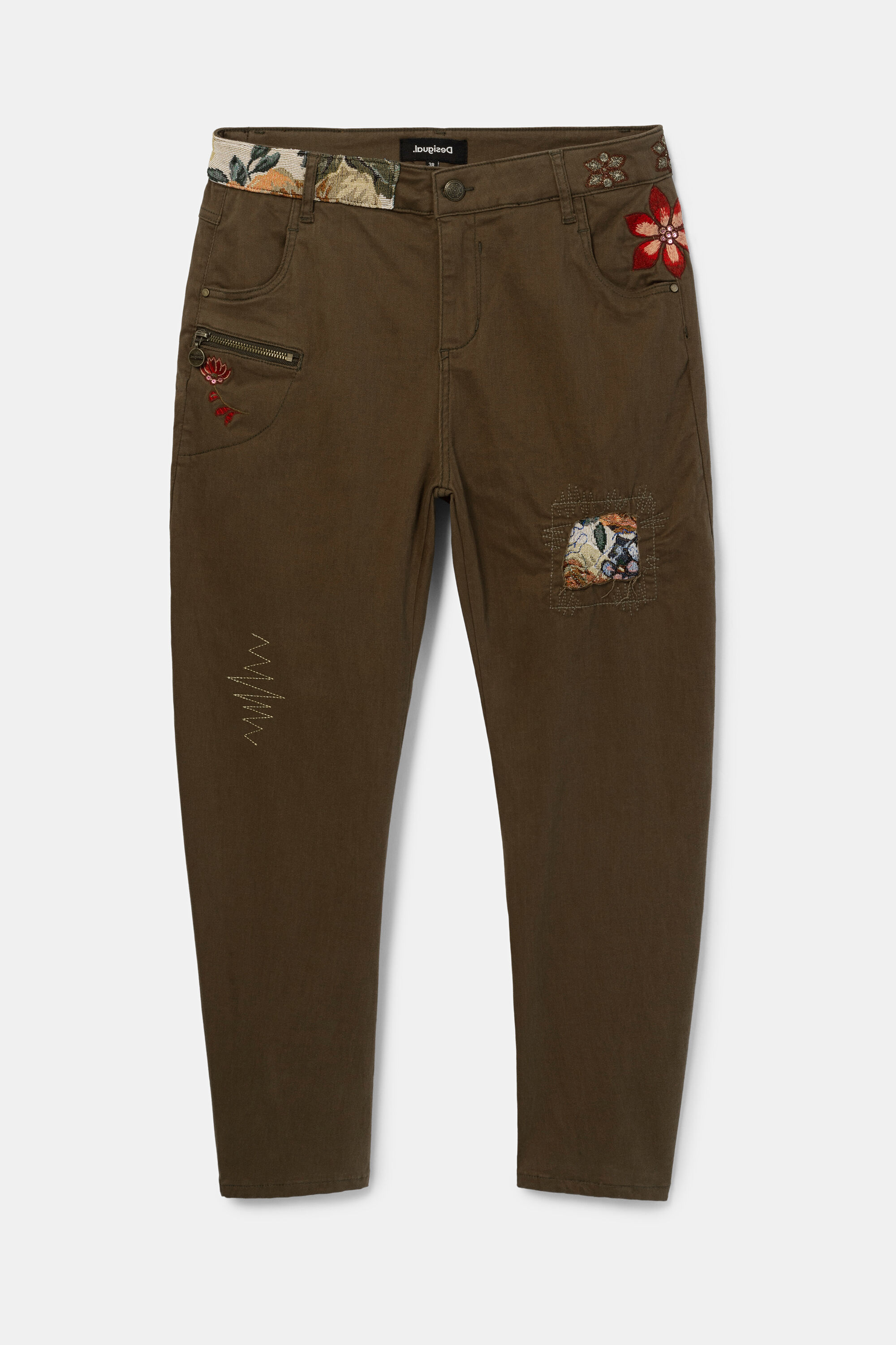 Boyfriend trousers flowers