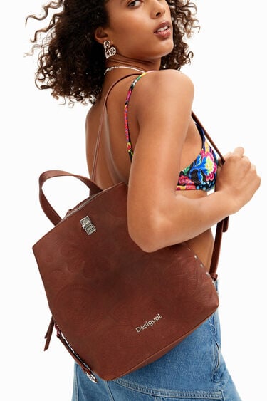 S embroidered backpack | Desigual